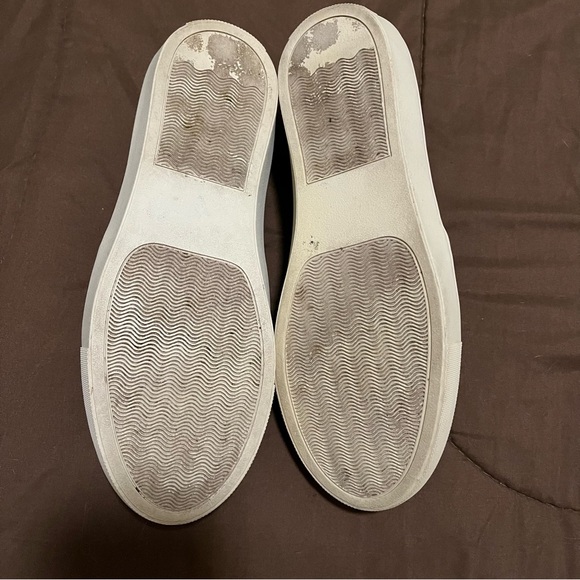 Steve Madden Ecentrcq Black Quilted Leather Upper Slip-On Sneakers. - Picture 9 of 13